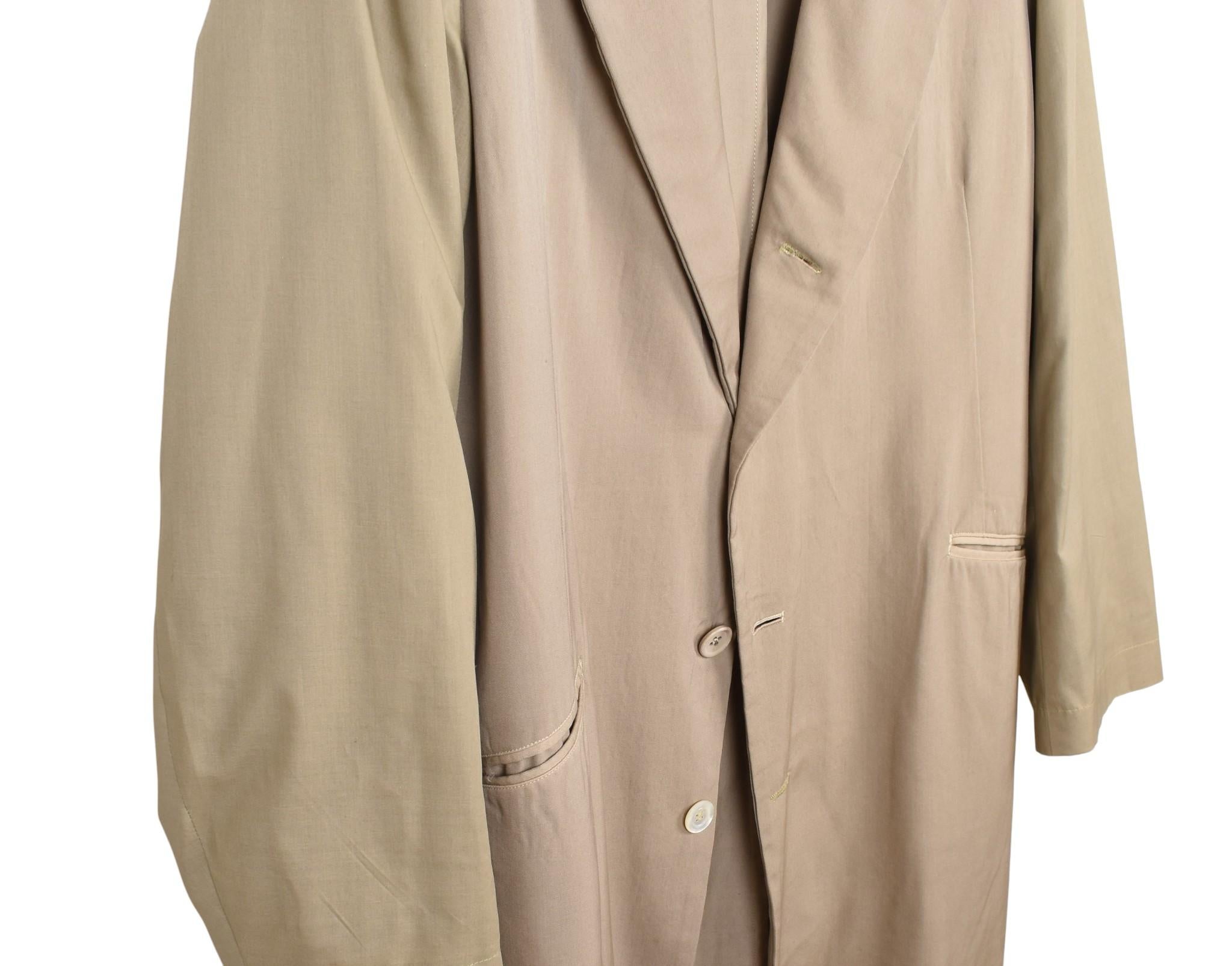 Yohji Yamamoto Pour Homme Herrenmantel Weite Ärmel 17cm Ärmelöffnung weit kein Hintern (Braun) im Angebot