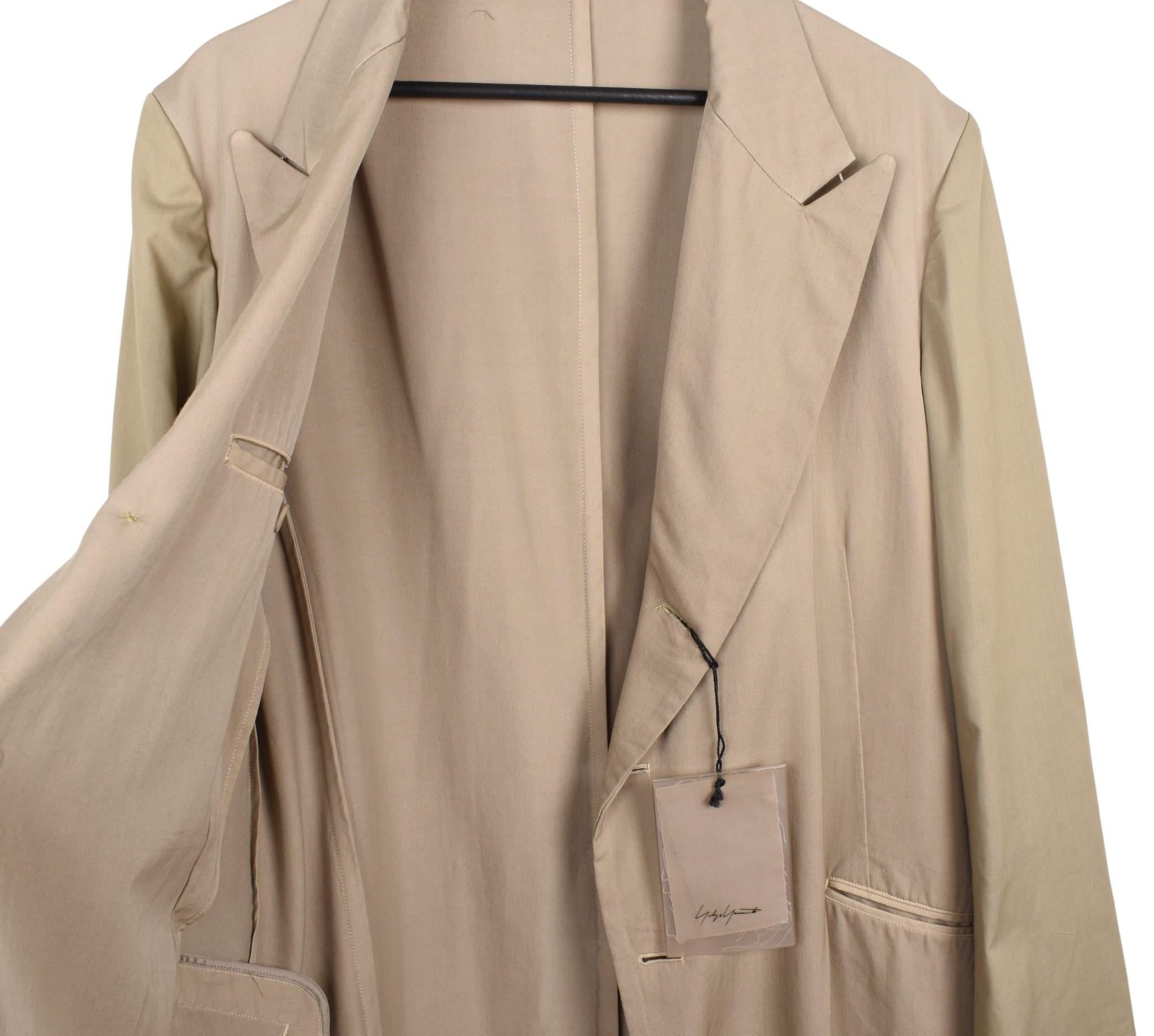 Yohji Yamamoto Pour Homme Herrenmantel Weite Ärmel 17cm Ärmelöffnung weit kein Hintern im Angebot 2