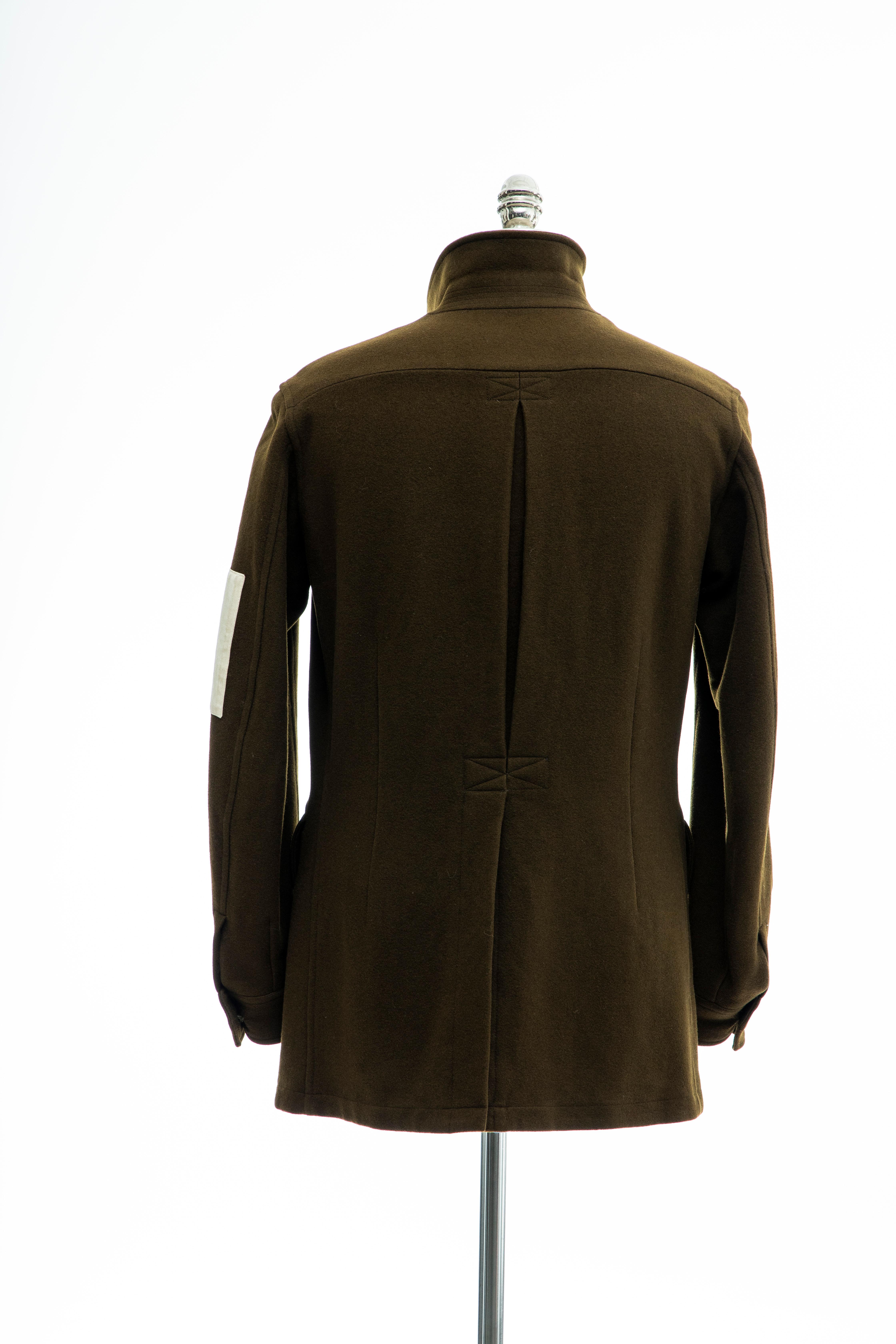 Yohji Yamamoto Pour Homme Men's Wool & Cashmere Printed Patch Jacket, Fall 2003 4