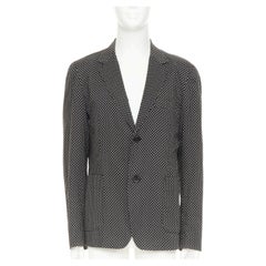 YOHJI YAMAMOTO Pour Homme polka dot unstructured 2-button blazer JP3 L