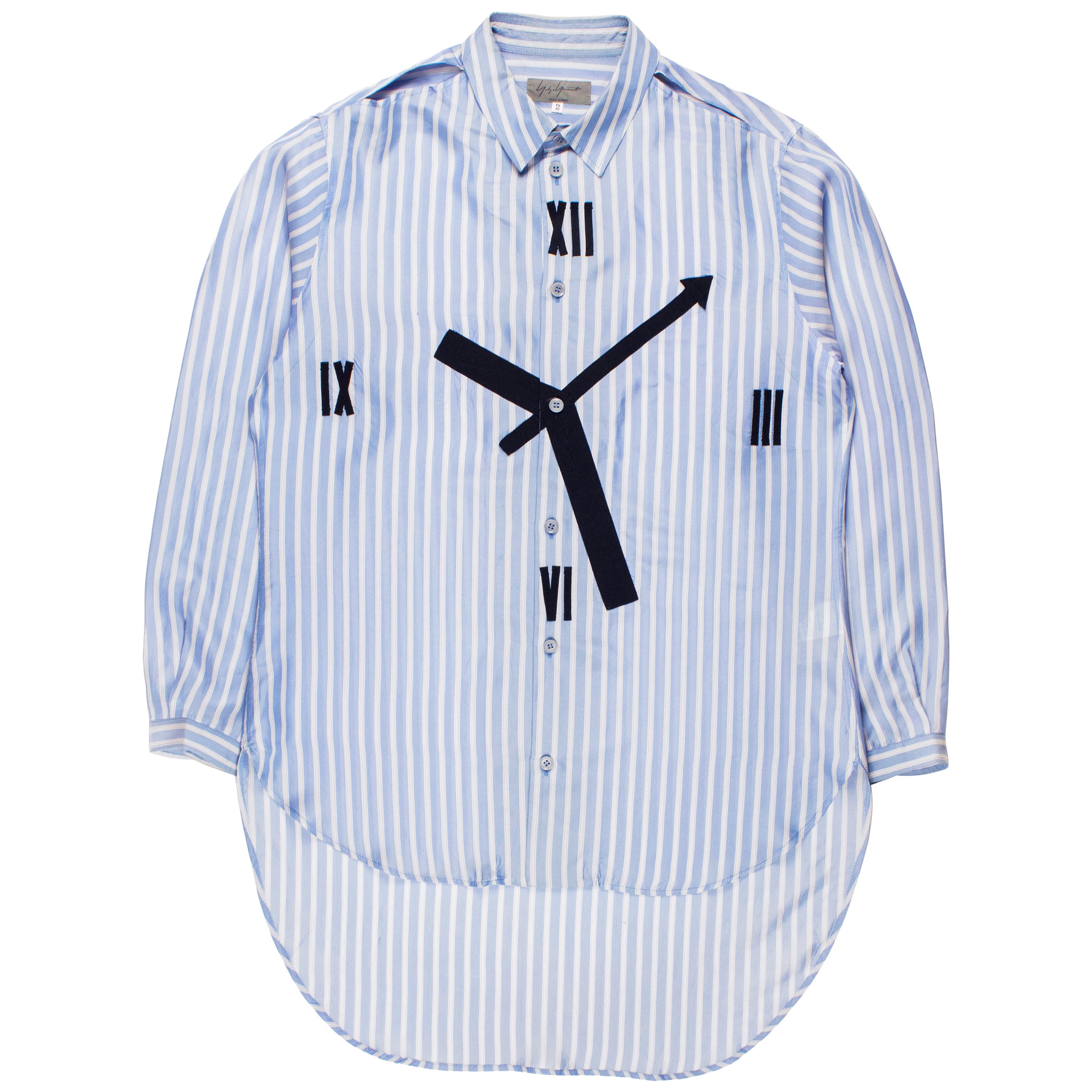 Yohji Yamamoto Pour Homme SS2014 Clock Shirt