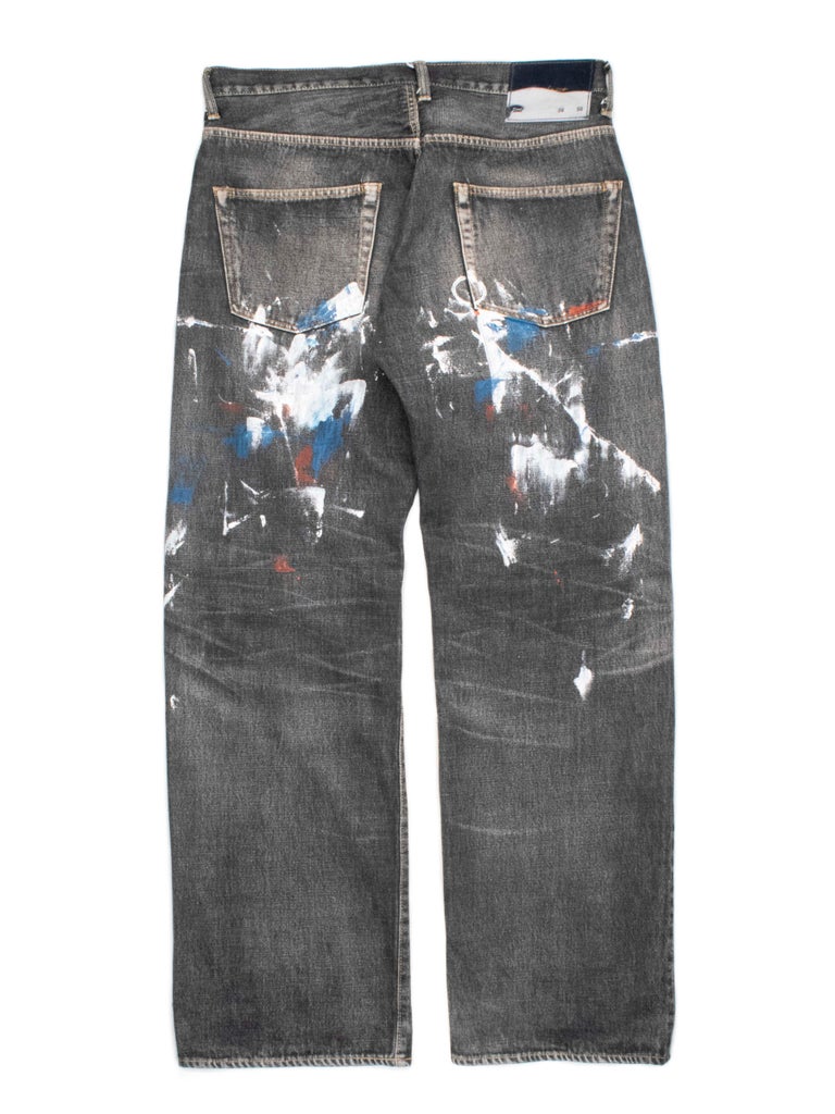 Yohji Yamamoto Pour Homme x Spotted Horse AW2002 Painted Denim For Sale ...