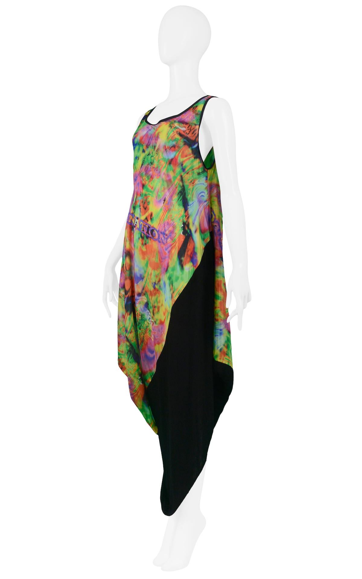 Yohji Yamamoto Psychedelic Damnation Drape Gown 2011 In Excellent Condition In Los Angeles, CA