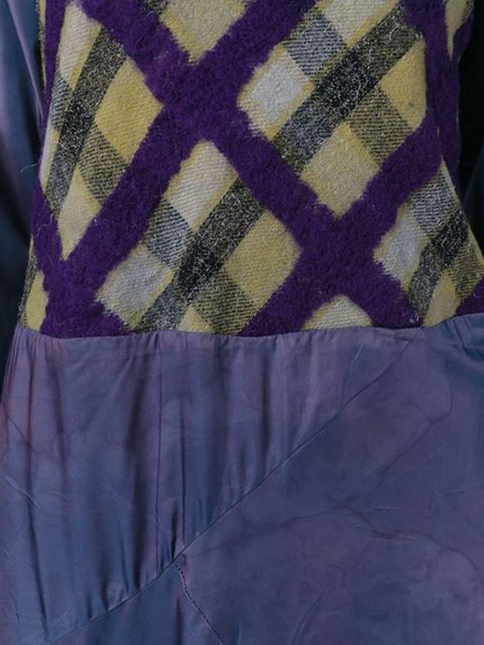 Black Yohji Yamamoto Purple Dress