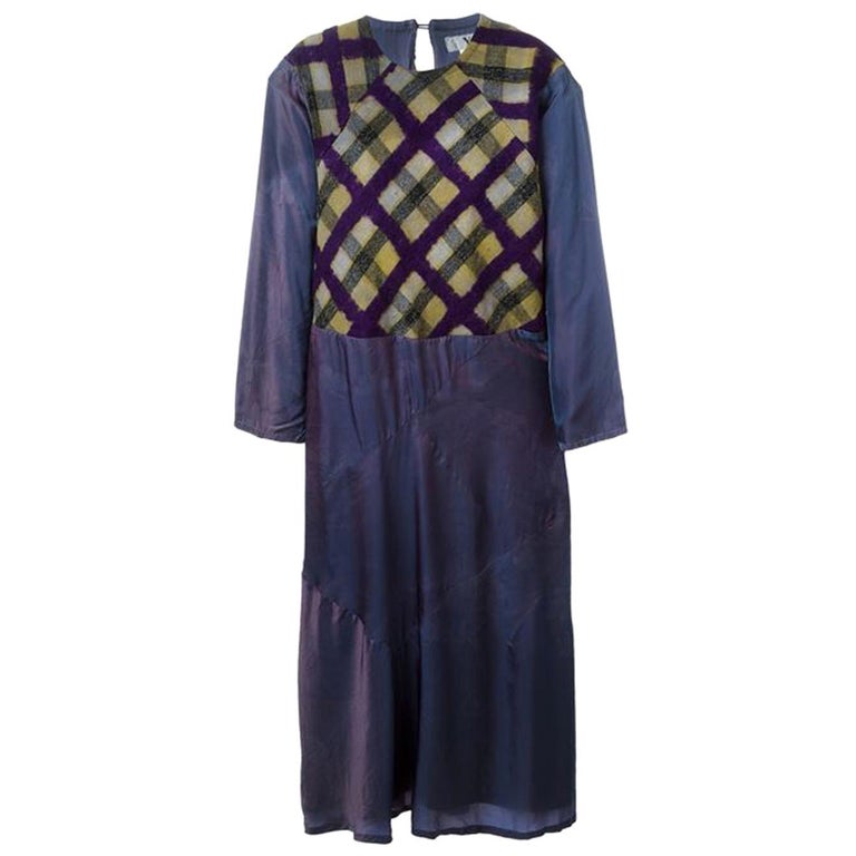 Yohji Yamamoto Purple Dress For Sale at 1stDibs