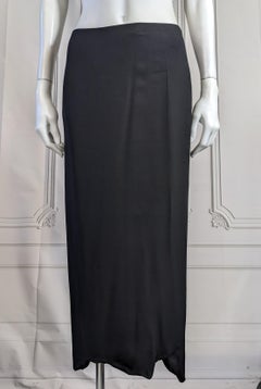 Yohji Yamamoto Ragged Hem Silk Skirt