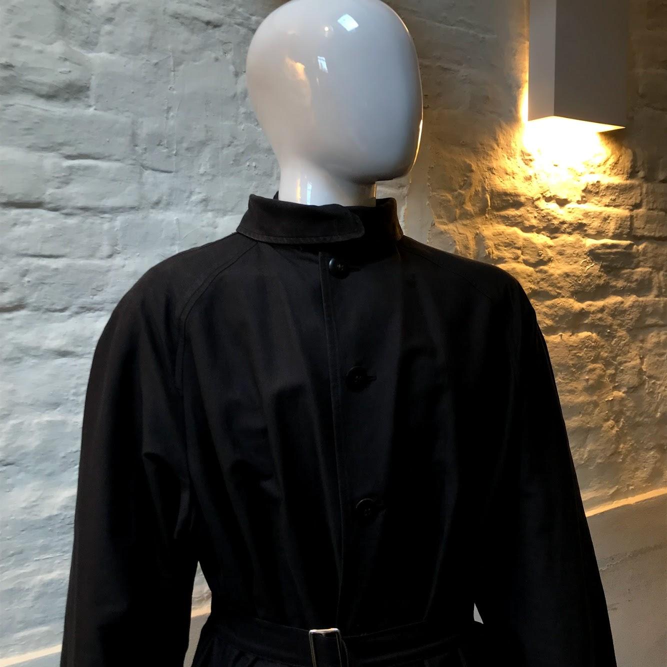 Black Yohji Yamamoto Raincoat For Sale