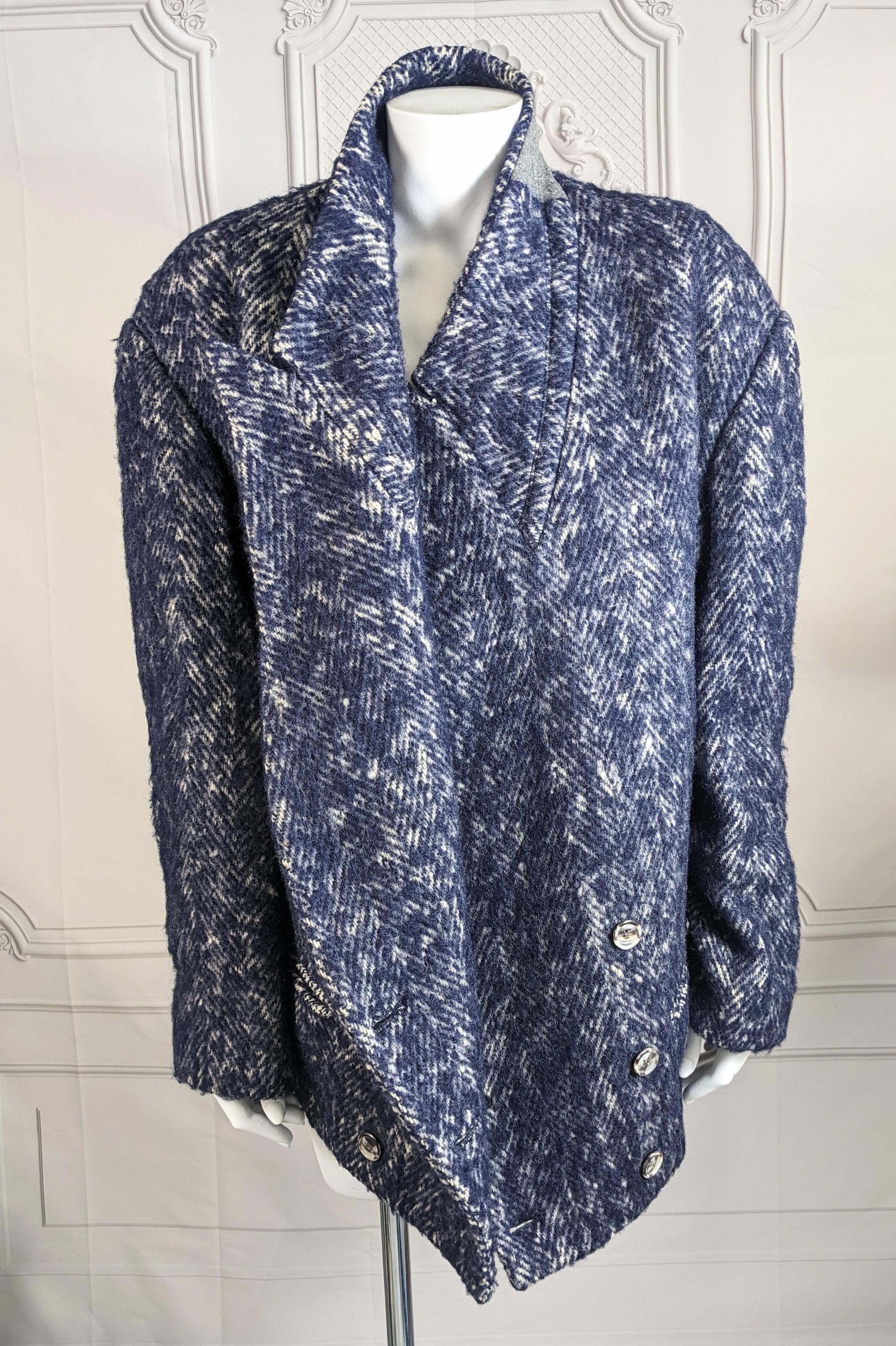 Yohji Yamamoto Rare Early Tweed Jacket  In Good Condition For Sale In New York, NY