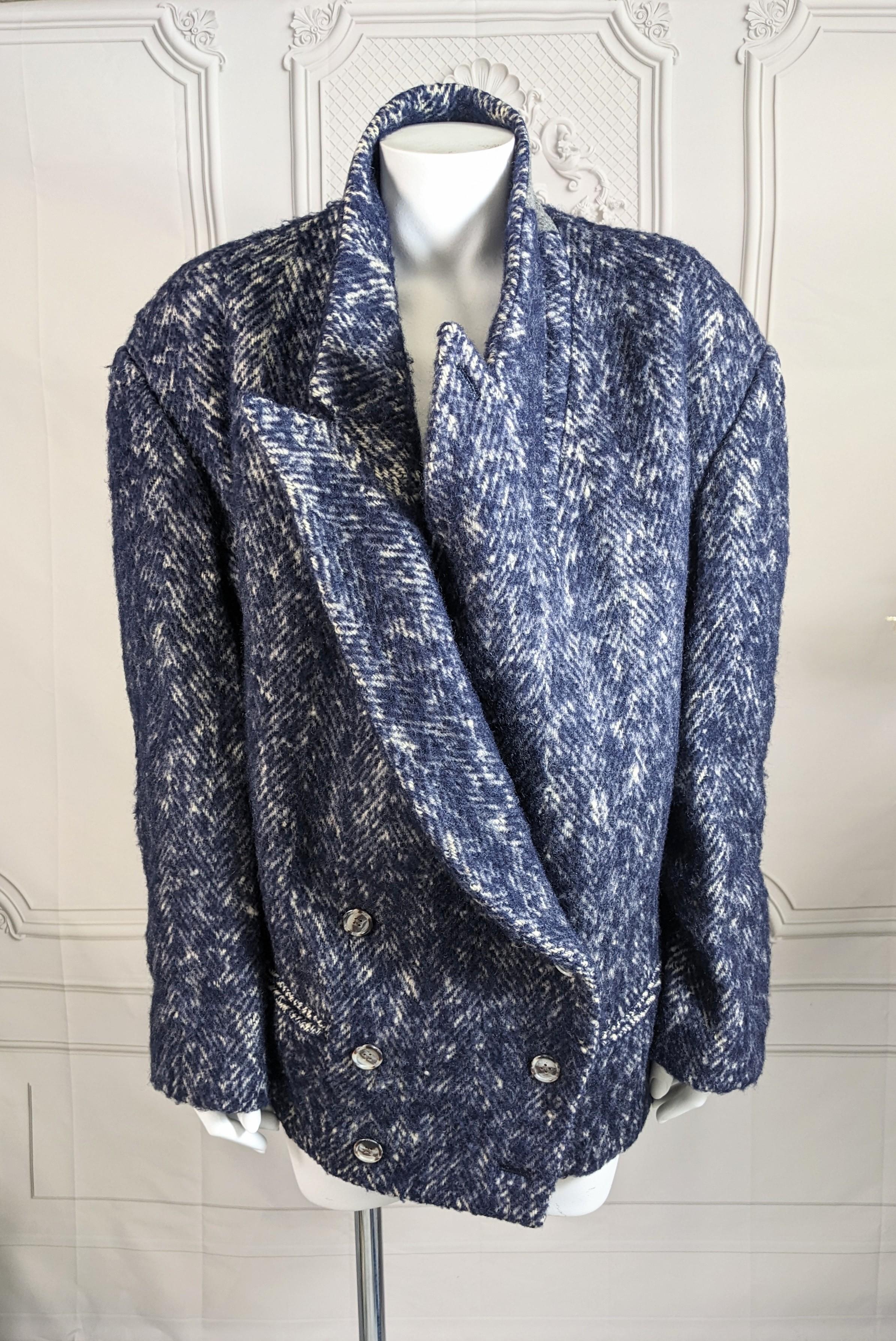 Women's or Men's Yohji Yamamoto Rare Early Tweed Jacket For Sale
