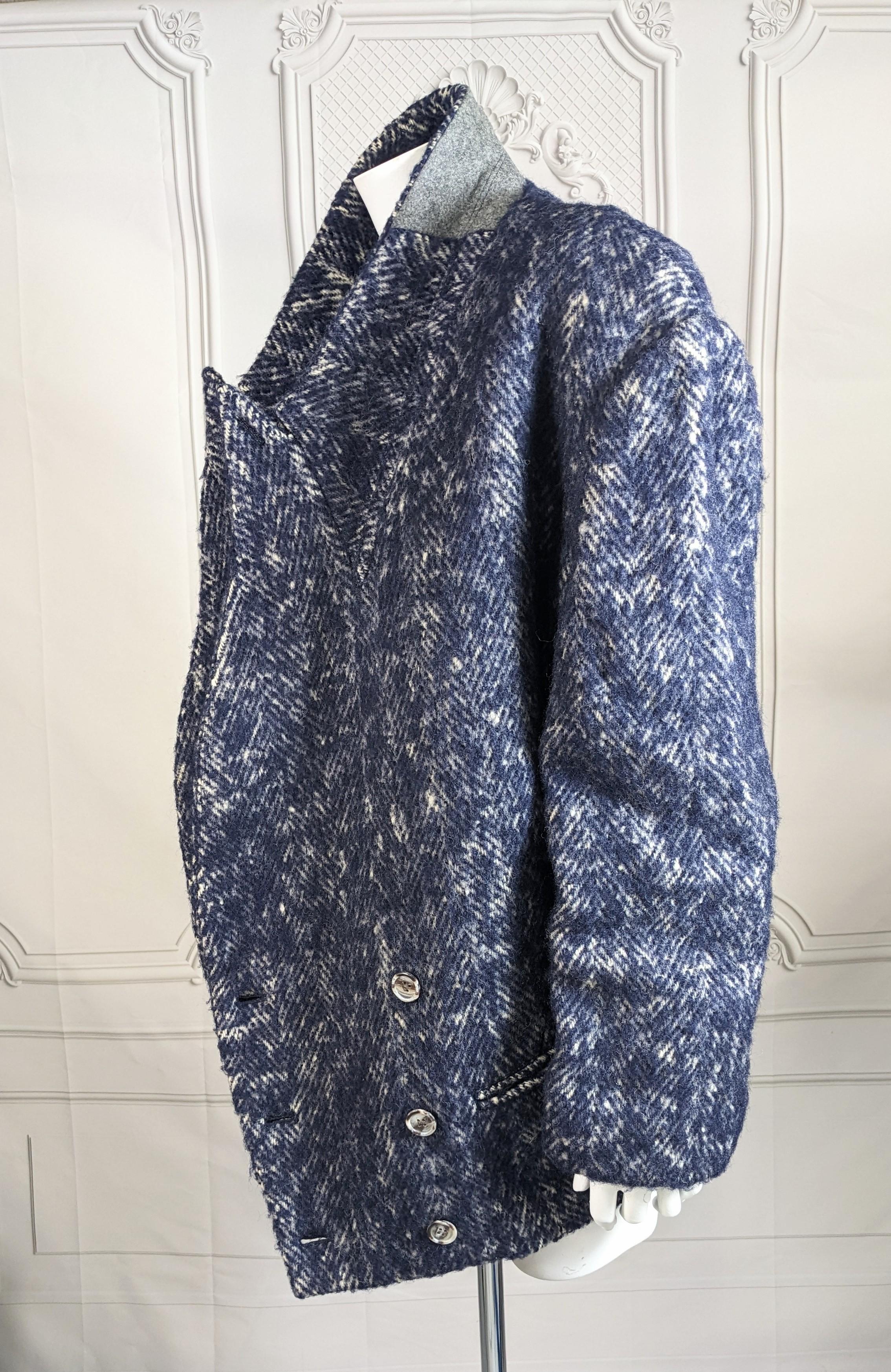 Yohji Yamamoto Rare Early Tweed Jacket For Sale 3