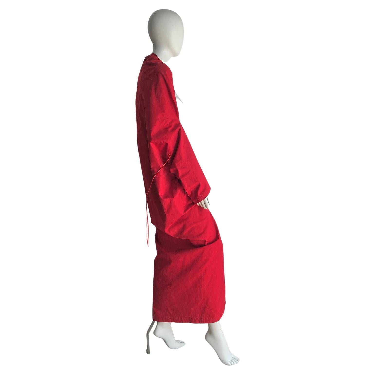 Yohji Yamamoto Red Kimono Haori Coat at 1stDibs