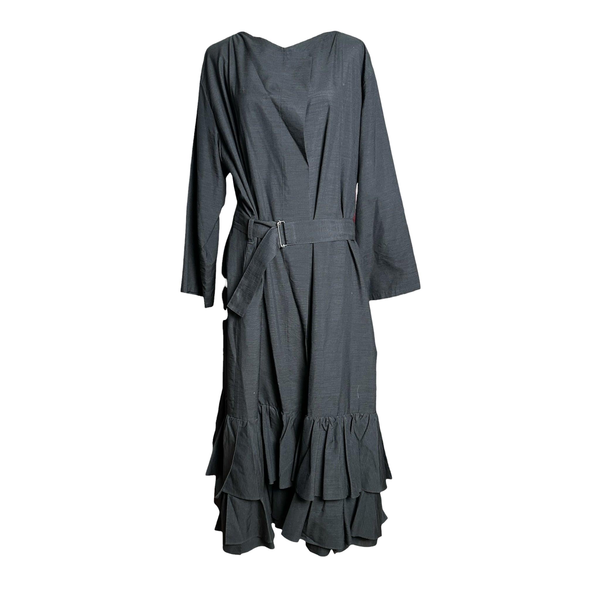 Yohji Yamamoto P/E 1999: cappotto in lino con balze