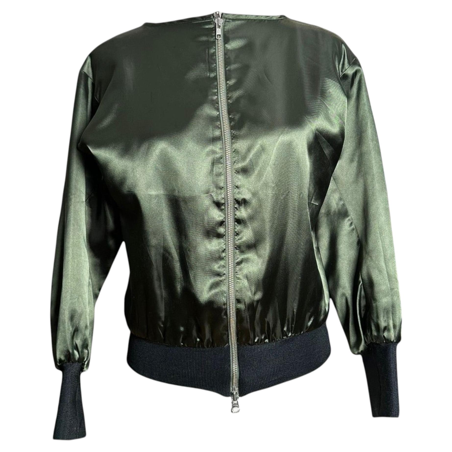 Yohji Yamamoto S/S 2002 Silk Military Bomber Jacket