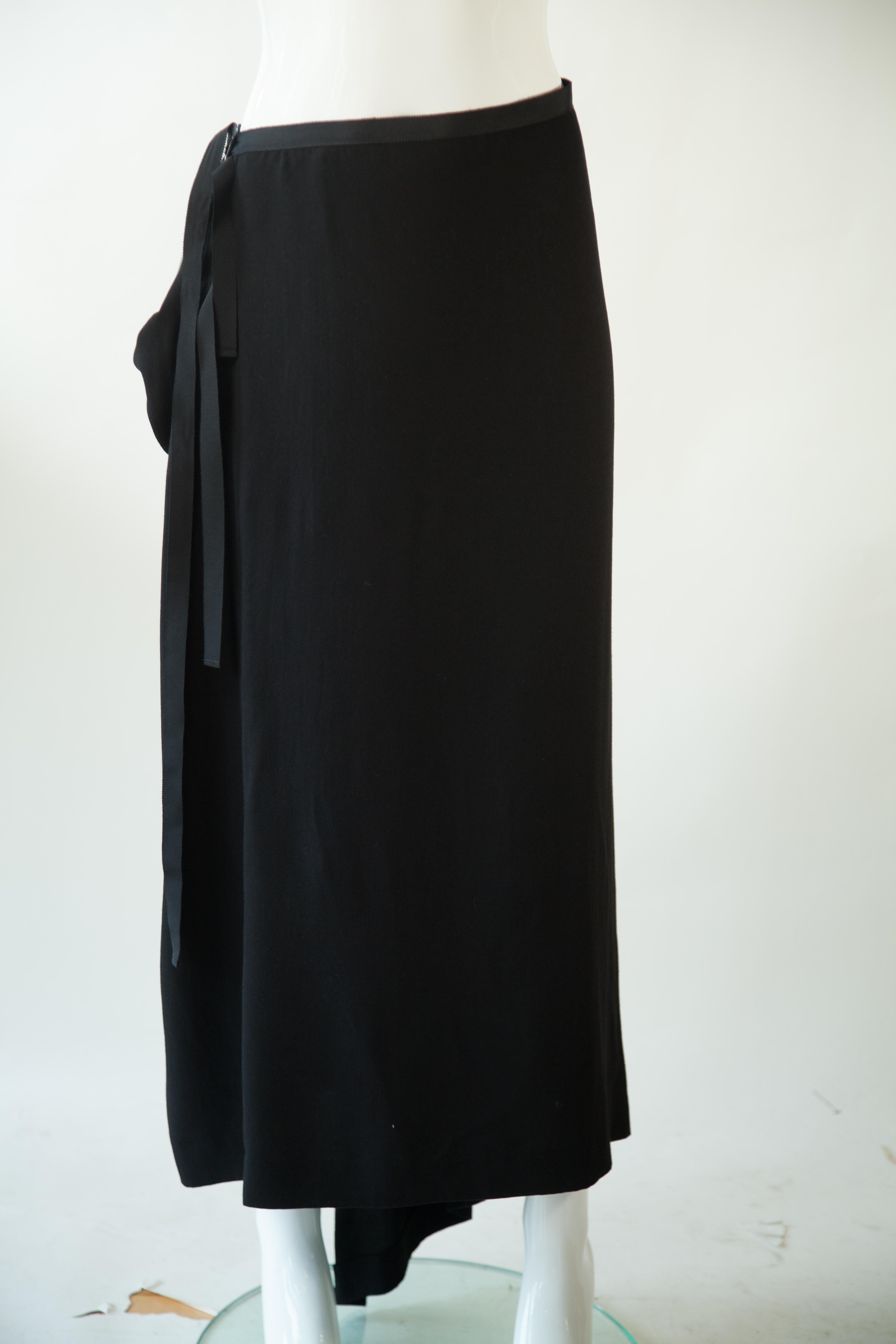 Women's or Men's Yohji Yamamoto, Black Multi-Functional Shift Dress and Skirt For Sale