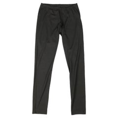YOHJI YAMAMOTO Size 2 Black Wool Blend Stretch Leggings