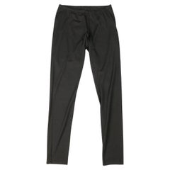 YOHJI YAMAMOTO Size 2 Black Wool Blend Stretch Leggings