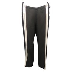 Vintage YOHJI YAMAMOTO Size M Black Silk Dress Pants