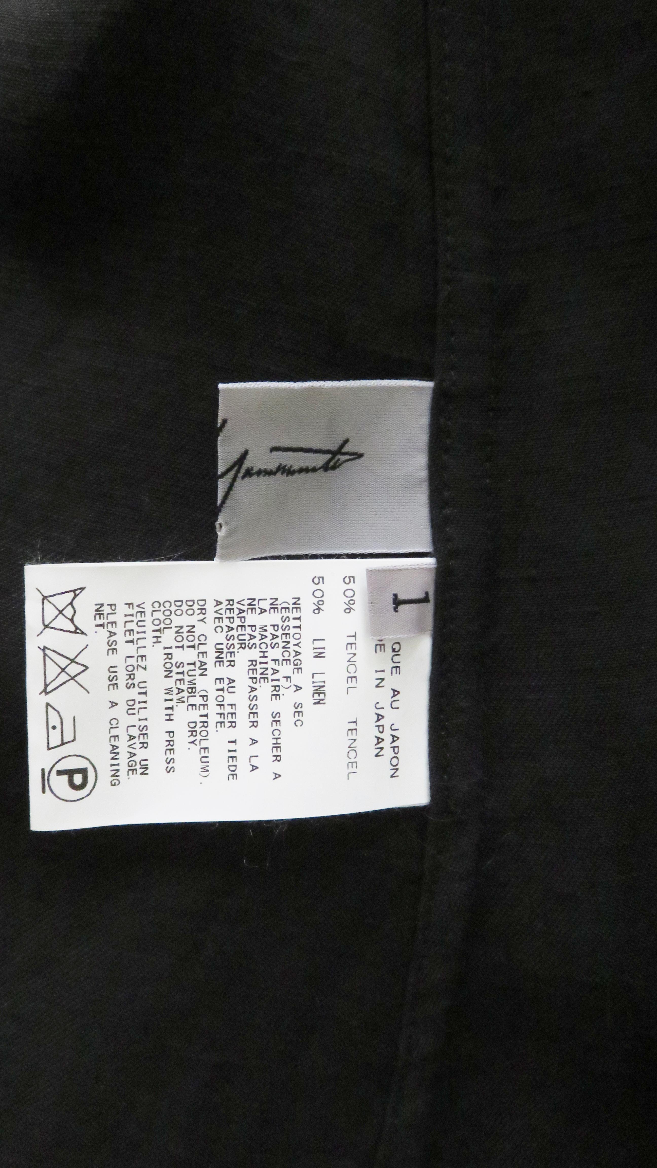 Yohji Yamamoto Cut out Asymmetric Top Shirt For Sale 11