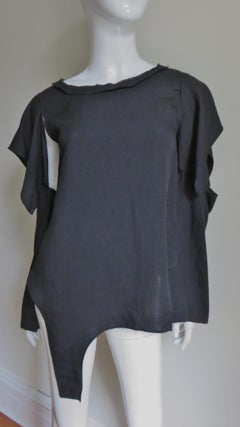Yohji Yamamoto Cut out Asymmetric Top Shirt