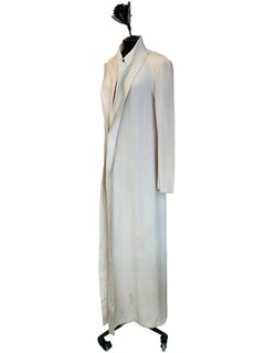 YOHJI YAMAMOTO Soprabito color avorio di feltro e di lana dei primi anni 2000.