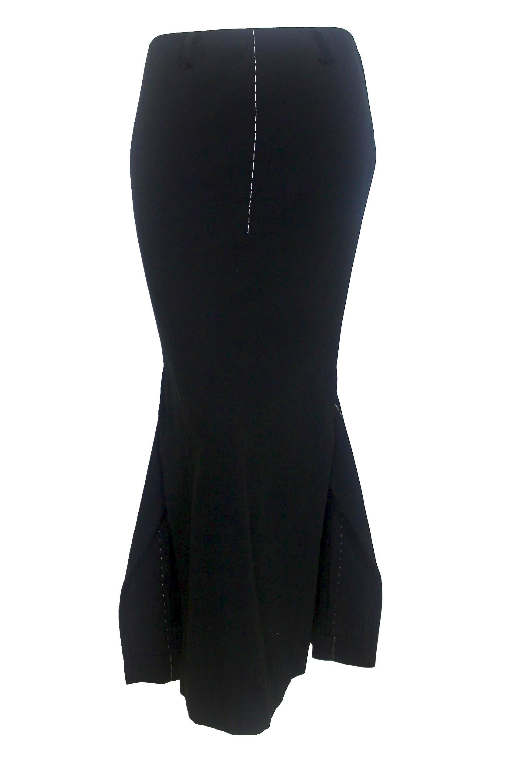 Nero Yohji Yamamoto - Abito con gonna primavera/estate 2000 in vendita