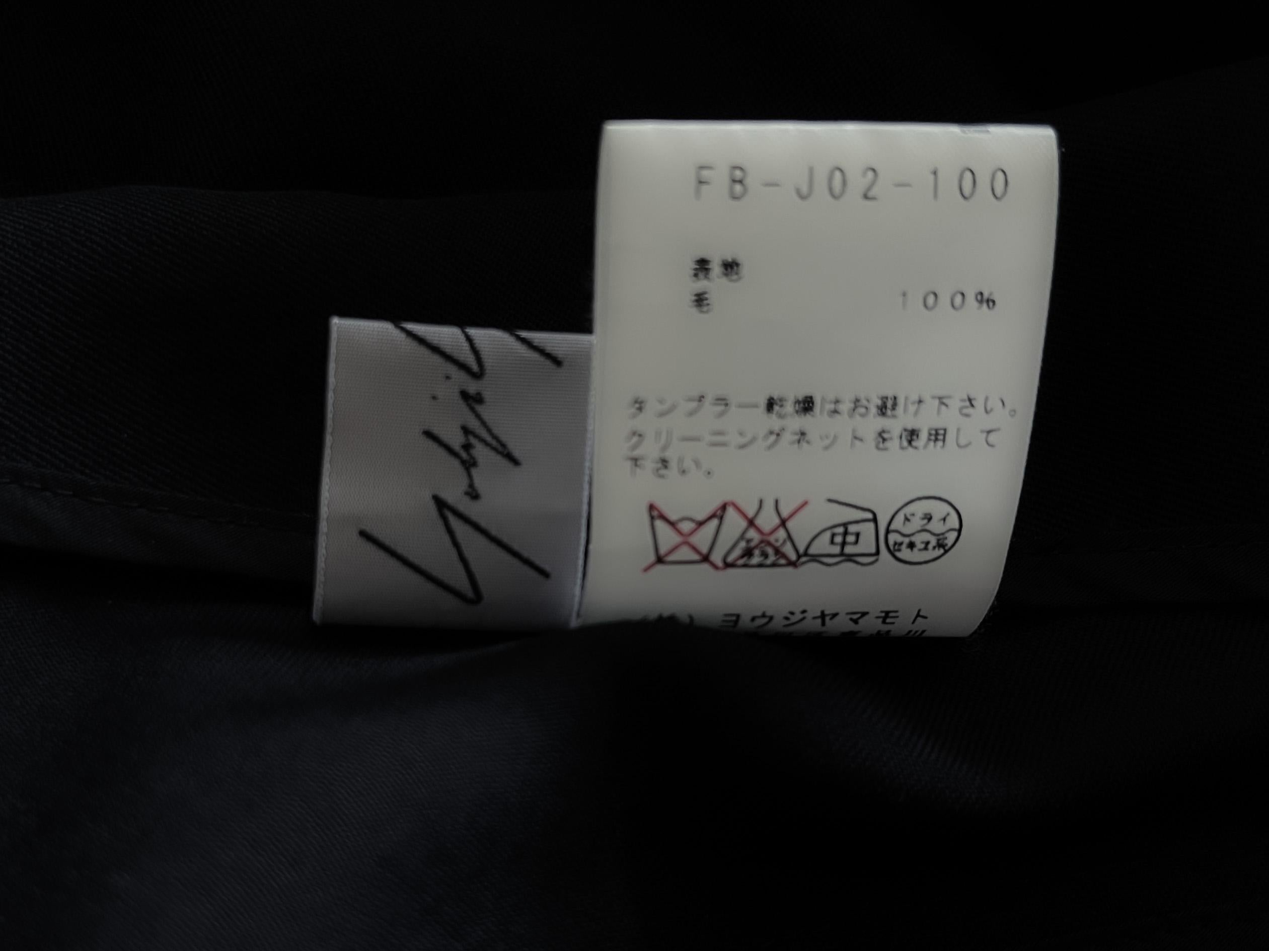 Yohji Yamamoto SS 2012 Giacca da passerella nera Tuxedo Blazer in vendita 5