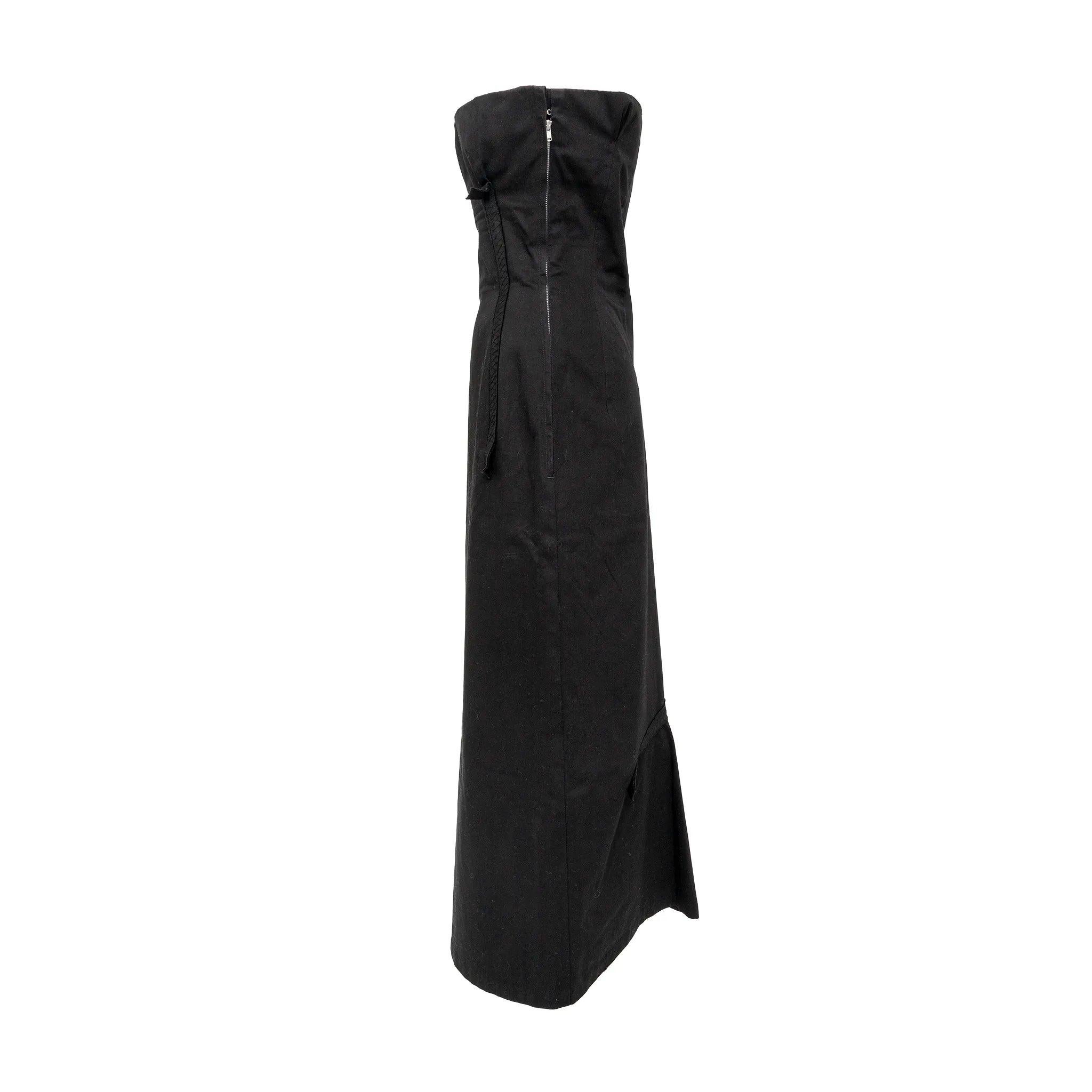 Yohji Yamamoto Trägerloses Kleid - 90er Jahre im Zustand „Gut“ im Angebot in Milano, IT