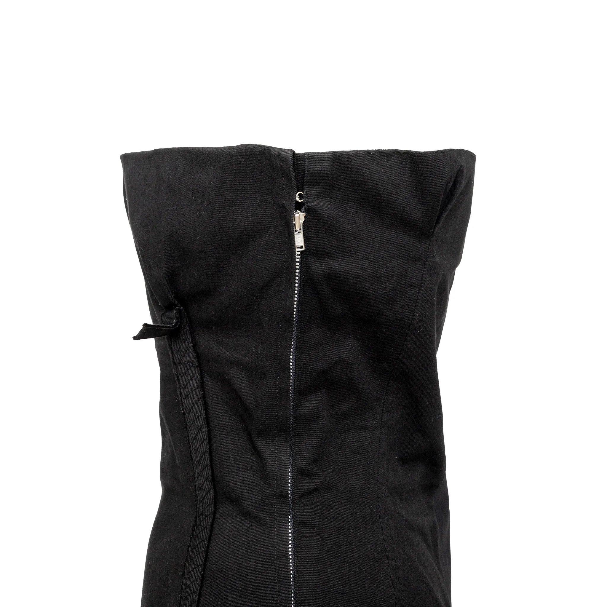 Yohji Yamamoto Trägerloses Kleid - 90er Jahre im Angebot 3