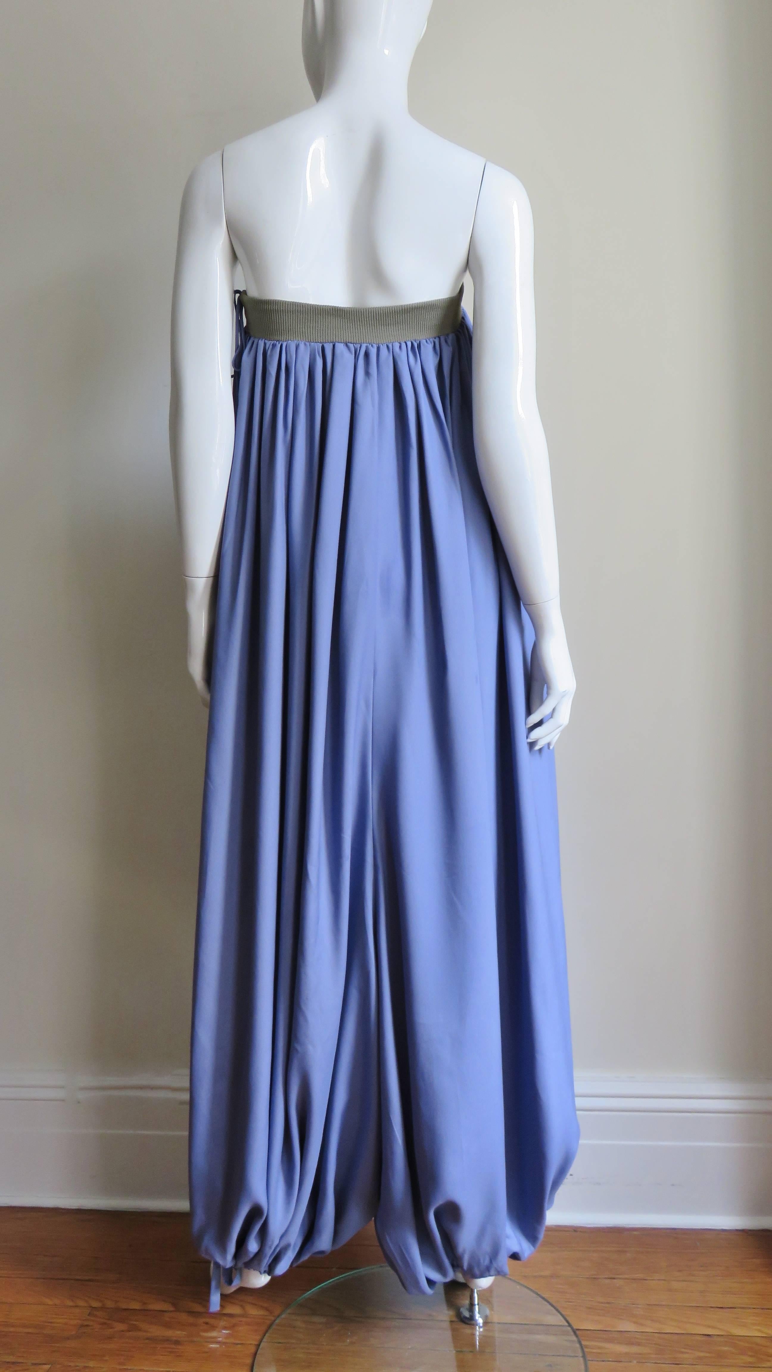 Yohji Yamamoto New S/S 2002 Strapless Harem Jumpsuit 7