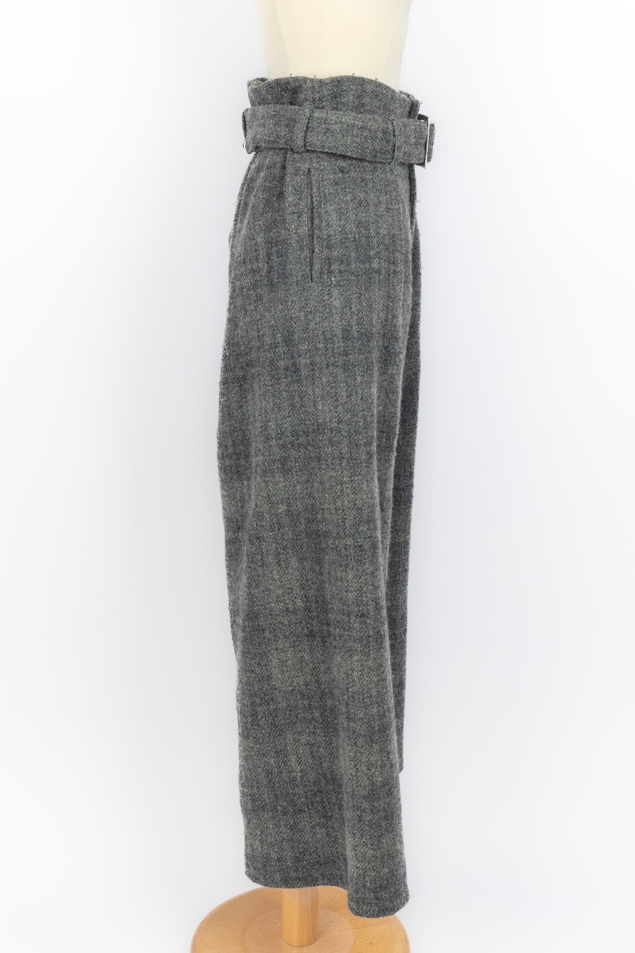 Pantalones Yohji Yamamoto 2006 Gris en venta