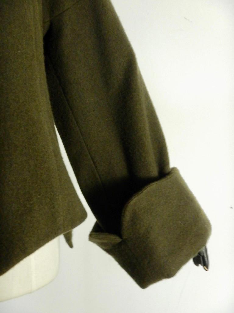 Yohji Yamamoto Vintage Asymmetrical Wool and Cashmere Wrap Coat  For Sale 1