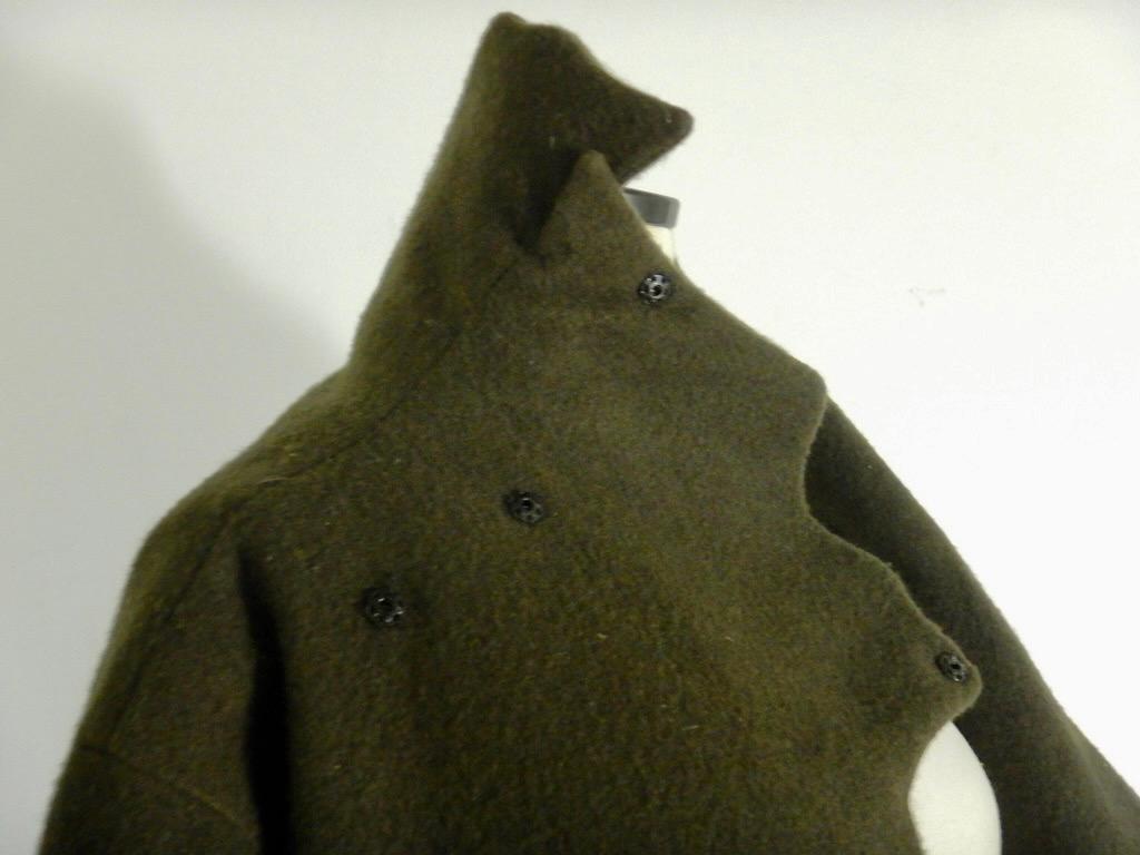 Yohji Yamamoto Vintage Asymmetrical Wool and Cashmere Wrap Coat  For Sale 4