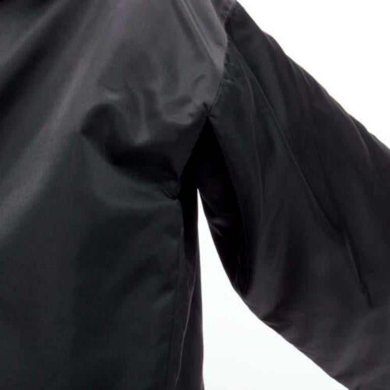 YOHJI YAMAMOTO Vintage black armhole cutout padded kimono overcoat S For Sale 2