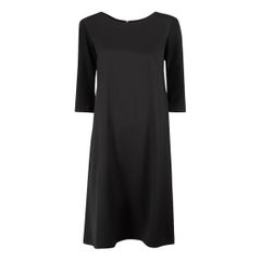 Yohji Yamamoto Vintage Y's Black Wool Mid Sleeve Dress Size M