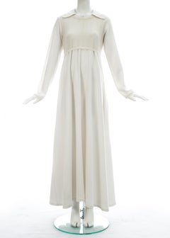 Yohji Yamamoto white cotton maxi dress with nylon t-shirt, c. 1990s