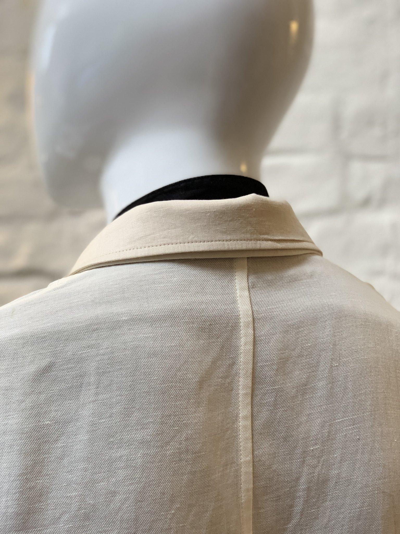 Yohji Yamamoto White Linen Jacket For Sale 2