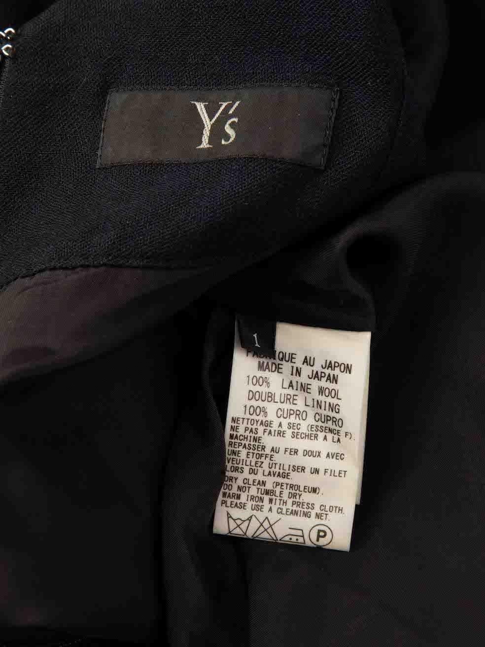 Yohji Yamamoto Wool Sleeveless Midi Dress Size XS For Sale 1