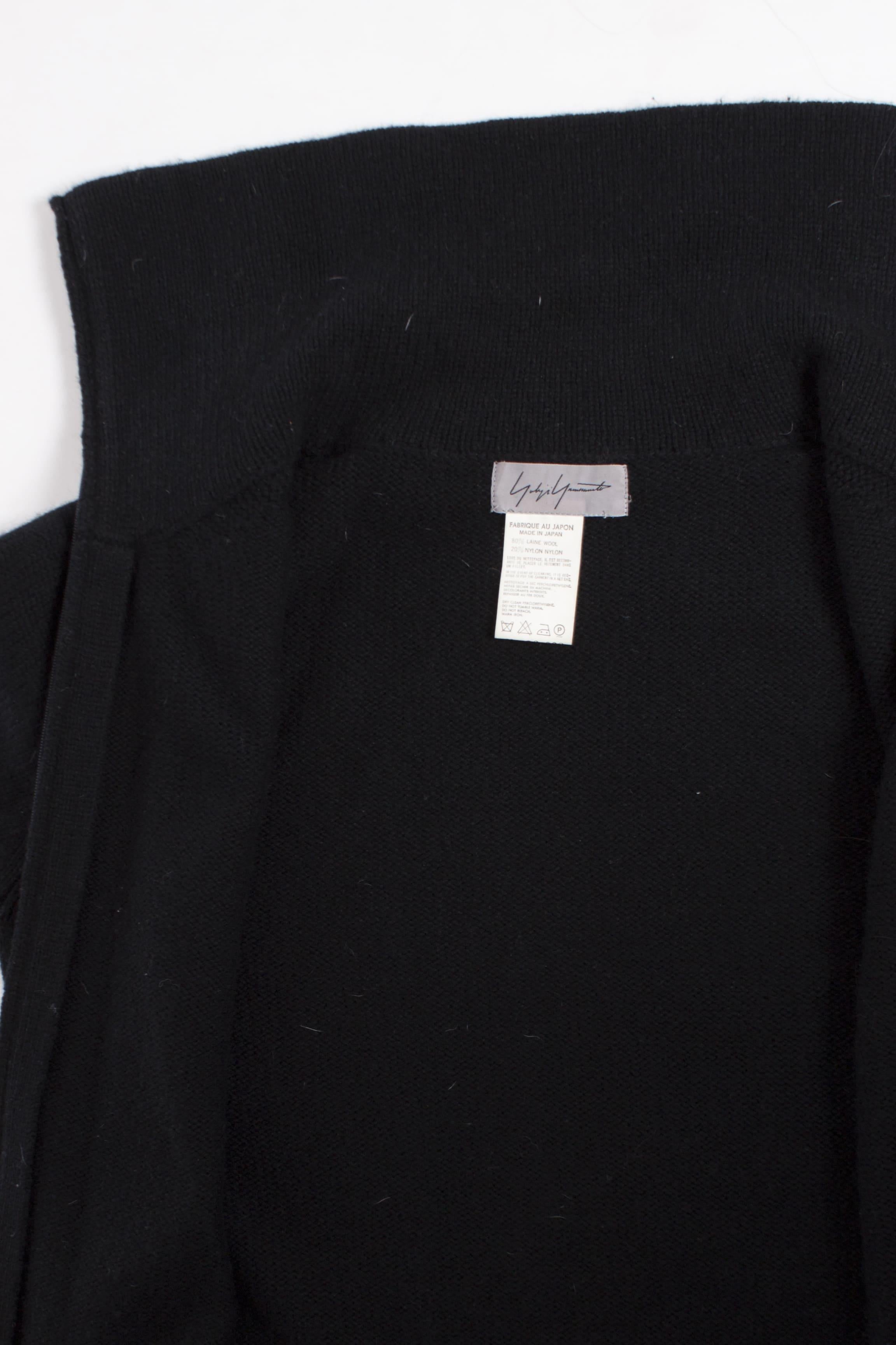 Yohji Yamamoto, Wollweste mit extra hohem Kragen. im Angebot 3