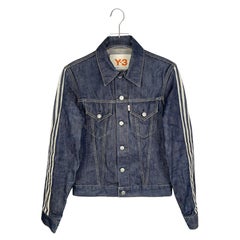 Used Yohji Yamamoto Y-3 S/S2004 Striped Denim Jacket