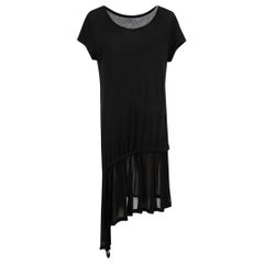 Yohji Yamamoto Y’s Black Wool Sheer Adjustable Dress Size S Yohji Yamamoto Y’s Black Wool Sheer Adjustable Dress Size S