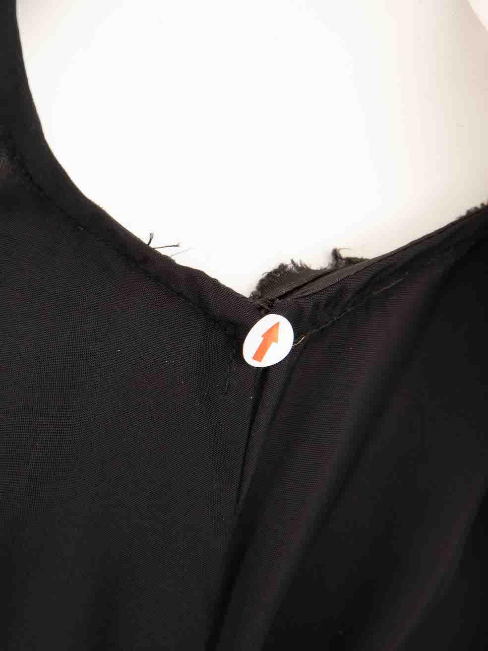 Women's Yohji Yamamoto Y‚Äôs by Yohji Yamamoto Black Asymmetric Neck Belted Dress Size M For Sale
