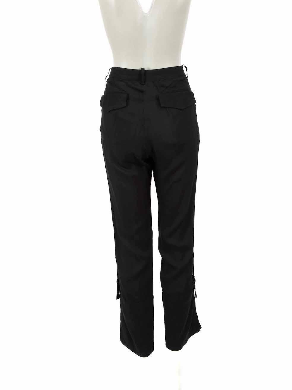Yohji Yamamoto Y‚Äôs Vintage Black Adjustable Cuff Trousers Size XS In Good Condition In London, GB