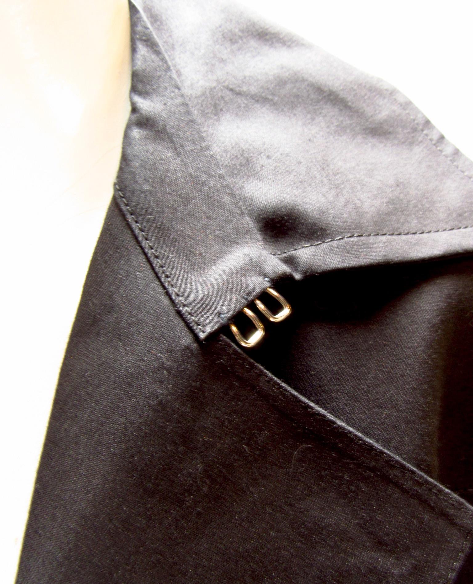 Manteau de pluie noir à ceinture Yohji Yamamoto Y's en vente 5