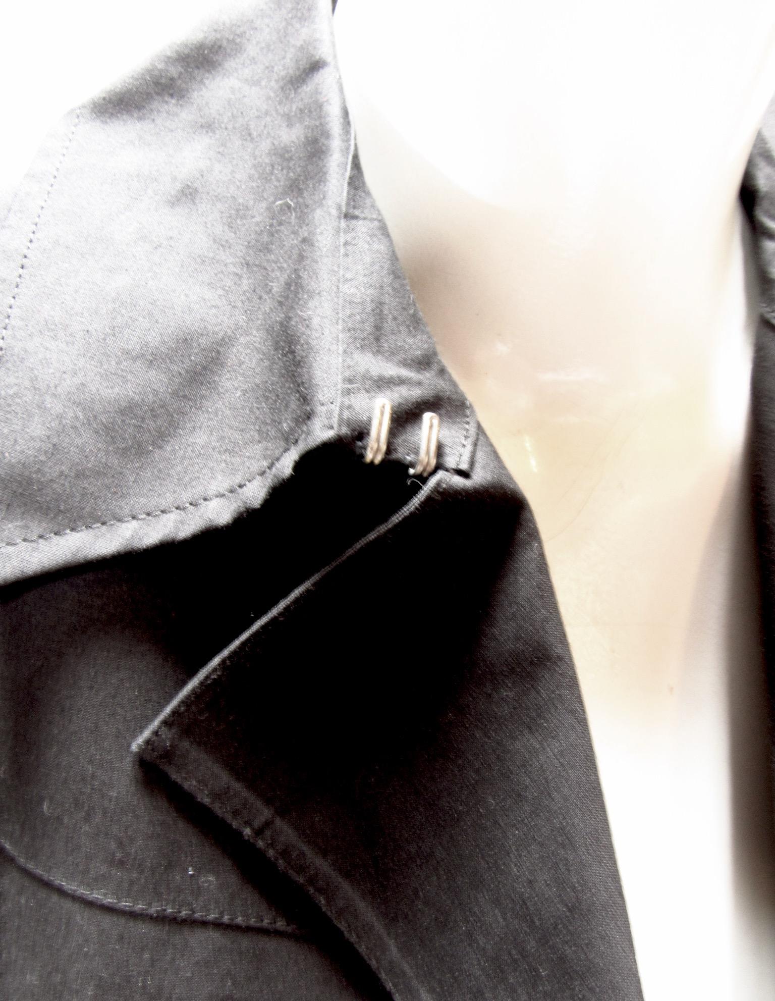 Manteau de pluie noir à ceinture Yohji Yamamoto Y's en vente 6