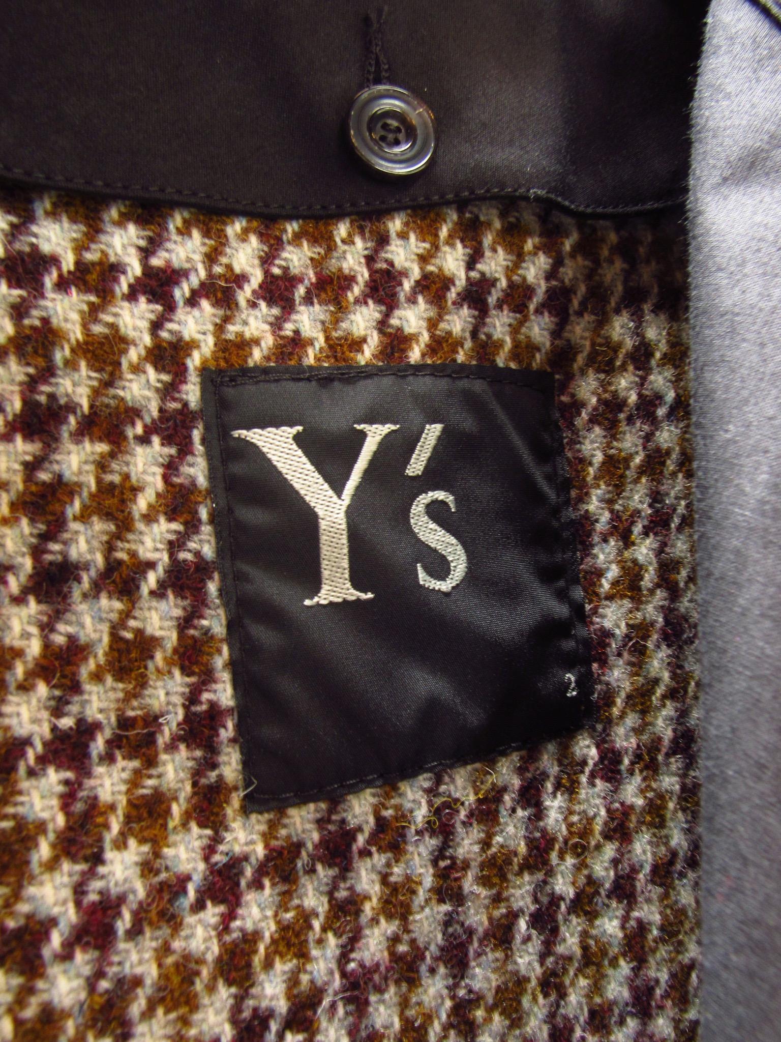Yohji Yamamoto Y's Schwarzer Regenmantel mit Gürtel im Angebot 10