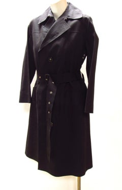 Yohji Yamamoto Y's Black Belted Raincoat