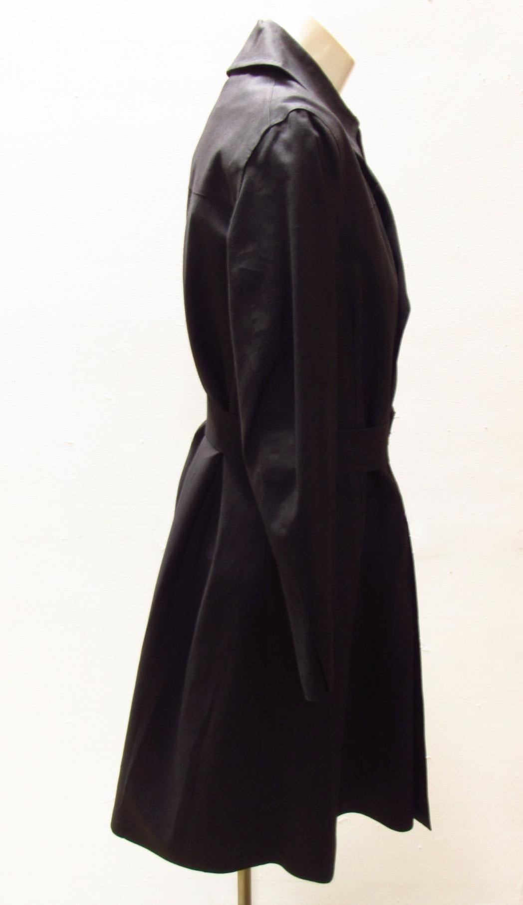 Manteau de pluie noir à ceinture Yohji Yamamoto Y's Pour femmes en vente
