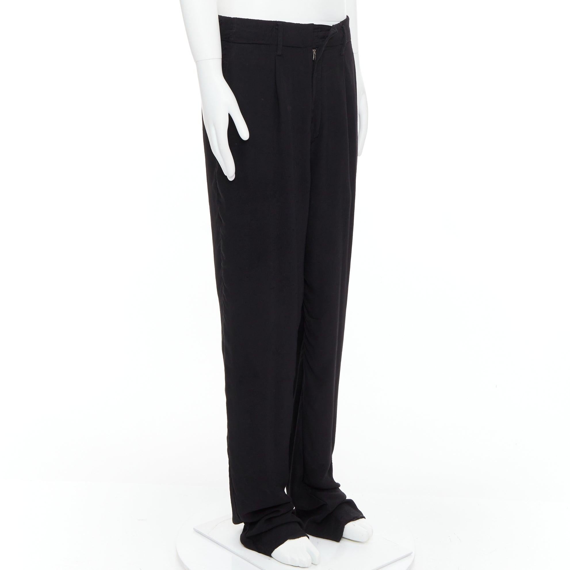 pantaloni larghi plissettati