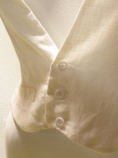 Yohji Yamamoto Y's Cream Button Vest