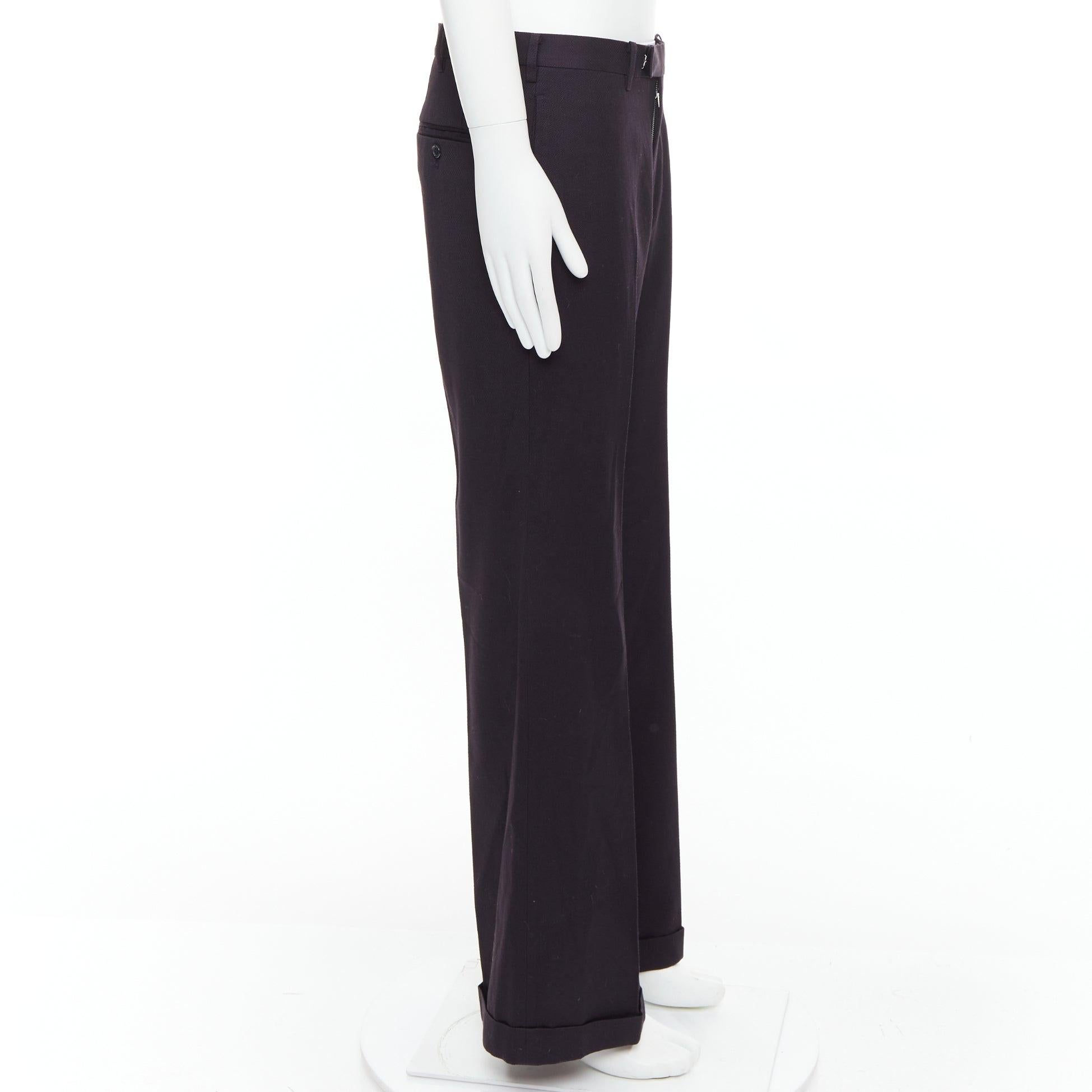 Pantalones anchos YOHJI YAMAMOTO Y's en mezcla de algodón y lana marrón oscuro JP4 XL en Bueno estado para la venta en Hong Kong, NT